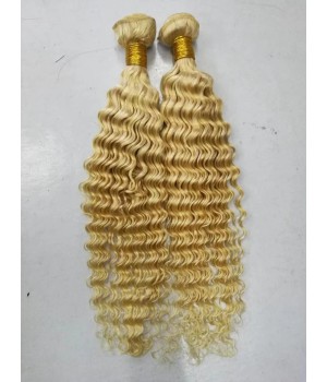 Blonde 613 Virgin Human Hair Weft Bundles